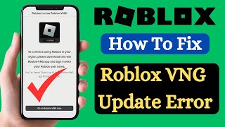 How To Fix Roblox VNG Update Error  Fix Roblox region problem [upl. by Can]