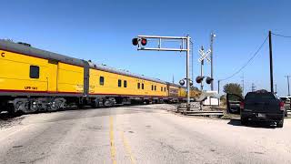 Tight End At Corsicana TX As UP 4014 Big Boy Takes That Crossing Full Steam Ahead 9192024 [upl. by Erminie]