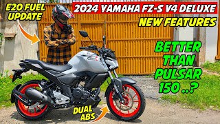 2024 Yamaha FZS V4 deluxe Detailed Review Needs Power  Better Than Pulsar 150 [upl. by Sidnal]