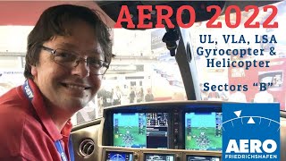 Aero 2022  Halls quotBquot  Ultralight VLA LSA Gyrocopters Helicopters [upl. by Borlase]