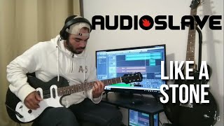 AUDIOSLAVE  Like a Stone  Electric Guitar Cover by WERTGUITAR  Long live Chris Cornell [upl. by Ahsircal]