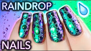 DIY Raindrop MultiChrome Nails [upl. by Ydwor365]