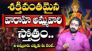 Most Powerful Varahi Stotram  sudheer sharma  Varahi Pratyangira Devi  MagnaTv Devotional [upl. by Belvia]