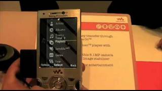 Sony Ericsson W995 Walkman Phone  HandsOn  MWC 2009 [upl. by Aimat]