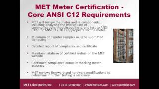 Watt Hour Meter Testing amp Certification Webinar [upl. by Pelagias]