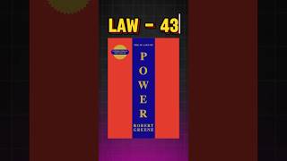 Law 43 48 laws of power 🤯 Play with heart and mind of others 48lawsofpower shorts books [upl. by Ruperto]