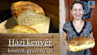 Házi kenyér  Könnyű gyors recept  Teca konyhája [upl. by Ettelorahc545]