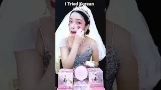 Testing korean makeup hacks 😱😳 shorts youtubeshorts hacks makeup bloomingkashish [upl. by Harihat365]