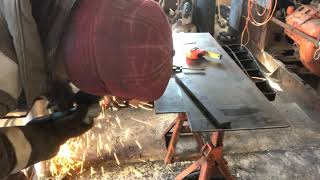 Allis Chalmers Fork Project Part 7 The Welding Stick welding the strengthening tiles using 7014 rod [upl. by Sousa]