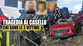 Auto travolge il casello autostradale tragedia sulla A12 morti e feriti gravi chi sono le vittime [upl. by Forward975]