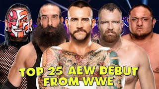 AEW TOP 25 Unbelievable Debuts From WWE [upl. by Niasuh]