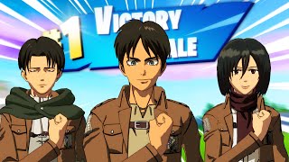 Eren Yeager Plays Fortnite ft The Scouts [upl. by Hal]