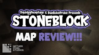 StoneBlock Bedrock Edition   Minecraft Map First Thoughts [upl. by Faus608]