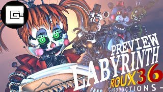 FNAFSFM Labyrinth  CG5  Roux36 Animations PREVIEW [upl. by Oibirot]