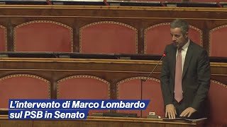 Lintervento di Marco Lombardo sul Piano Strutturale di Bilancio in Senato [upl. by Samled]