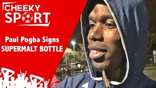 Pogba Signs Supermalt Bottle  Sam Allardyce Is Back  Man Utd 10 Tottenham [upl. by Eelreveb169]