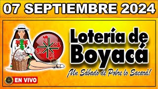 Resultado LOTERIA DE BOYACA SÁBADO 07 de septiembre 2024 loteria loteríadeboyacá [upl. by Bowlds]