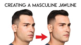 Creating a Masculine Jawline [upl. by Marsiella]