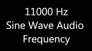 11000 Hz 11 kHz Sine Wave Sound Frequency Tone [upl. by Fogg]