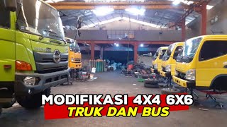 MODIFIKASI 4x4 6x6 TRUK MITSUBISHI HINO ISUZU [upl. by Macintosh161]