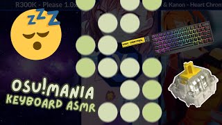 ASMR Thocky Wooting Keyboard Sounds  osumania [upl. by Anires]