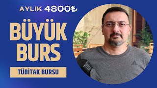 AYLIK 4800₺ PARA TÜBİTAK BURS BAŞVURUSU BAŞLADI BURS VEREN BÖLÜMLER ÇAP YAPANA DA BURS [upl. by Albrecht]