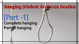 Hanging  Violent asphyxial deaths  PART 1  Forensic medicine [upl. by Mendy]