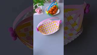 use disposable plates to make cute storage baskets It is very suitable for storing small [upl. by Kaazi]