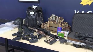 Police seize 20 guns 20000 rounds of ammunition during Bear Mountain raid [upl. by Ander]