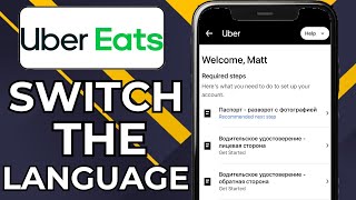 HOW TO CHANGE LANGUAGE ON UBER EATS APP 2024 [upl. by Citarella]