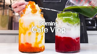 👏🏻🙆🏻‍카페 브이로그 모음 30분🙆🏻‍👏🏻30 mins Cafe VlogCafe VlogASMRTasty Coffee64 [upl. by Lerner360]