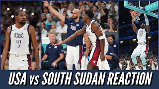 USA vs South Sudan Reaction  Benjamin Buckets [upl. by Ees]