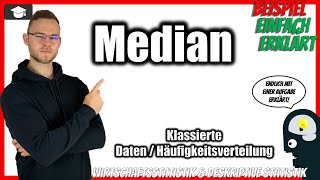 Median klassierte DatenHäufigkeitsverteilung 📚 fein und grob berechnen Beispiel [upl. by Mannuela858]