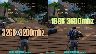 3200MHz 4x8gb vs 3600MHz 2x8gb RAM [upl. by Cassidy818]