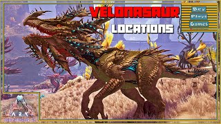 ARK Genesis 2  VELONASAUR Spawn Locations  The DINO TURRET Is BACK [upl. by Hayott]