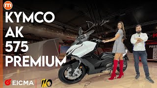 Kymco AK575 Premium  In video da EICMA 2024 la nuova versione maxi dello scooter di Taiwan [upl. by Lurlene984]