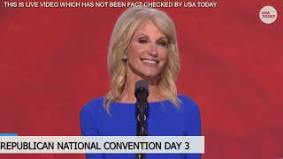 Kellyanne Conways RNC speech addresses time with Trump as president campaigns for 2024 election [upl. by Anialram]