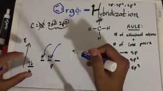 sp3 sp2 sp Hybridization and Bond Angles  Organic Chemistry Made Simple [upl. by Jacquenette]