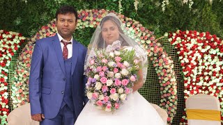 SANDEEP REDDY SPANDANA Marriage Highlights  Telugu Christian Wedding christainwedding wedding [upl. by Adamsun924]