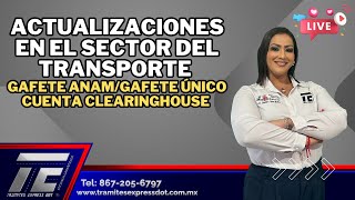 Actualizaciones en el sector transporte Gafete ANAMÚNICOPortal Clearinghouse [upl. by Ayardna]