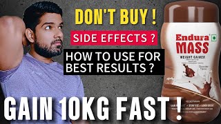 Dont Buy Endura Mass Weight Gainer  How to Use Endura Mass GAINER  Gain 8kg to 10kg Fast [upl. by Eri]