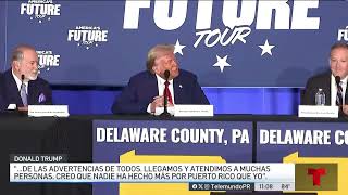 TRUMP RECIBE ENDOSO DE PUERTORRIQUEÑOS EN PENNSYLVANIA [upl. by Treve]