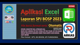 ms Excel SPJ BOSP 2023 sesuai ARKAS [upl. by Joanie]