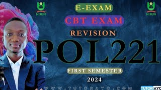 POL221 EEXAM  CBT EXAM  REVISION  FIRST SEMESTER  NOUN [upl. by Eserahs609]