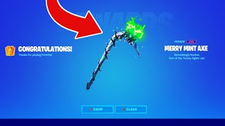 How To Get MINTY PICKAXE FREE in Fortnite Chapter 5 Free Merry Mint Axe Code Chapter 5 [upl. by Eltsyek]