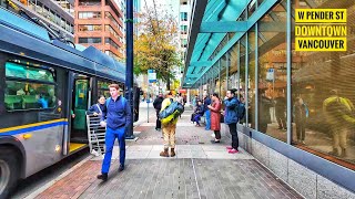 Vancouver Walk 🇨🇦  Coal Harbour to Downtown Narrated [upl. by Donica195]