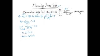 Alternating series test example 5 [upl. by Christan518]