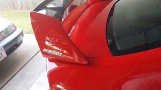 07 civic si sedan mugen rr wing install [upl. by Gyatt239]