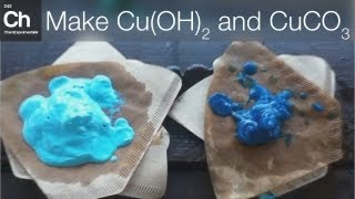 Make Copper hydroxide Copper carbonate and Copper oxide CuOH2 CuCO3 and CuO [upl. by Ennovihc]