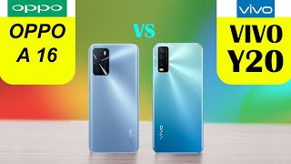 vivo y20 vs oppo a16 [upl. by Azzil864]